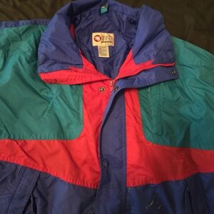Vintage 80s Sports Afield Colorblock Puffer Jacket Size L